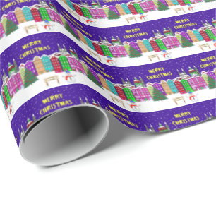 Presente Papel de empacotamento de aldeia