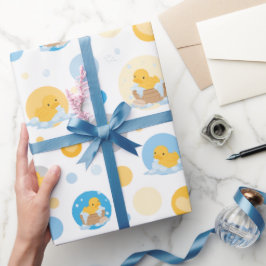 Presente Papel de empacotamento de bolhas de pata amarela