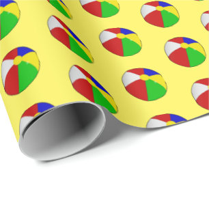 Presente Papel de empacotamento de esfera de praia