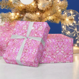 Presente Papel de empacotamento de faísca rosa