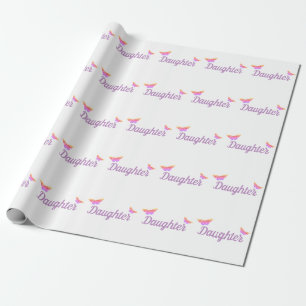 Presente Papel de empacotamento de filhas personalizado