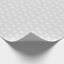 Papel de empacotamento de impressão de pata de gat