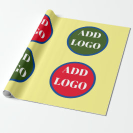 Presente Papel de empacotamento de logotipo personalizado, 