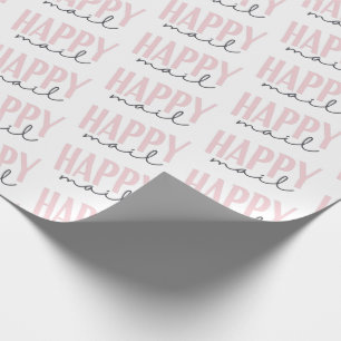 Presente Papel de empacotamento de mala feliz
