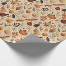Papel de empacotamento de outono