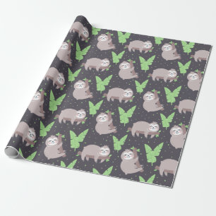 Presente Papel de empacotamento de padrão de inclinação