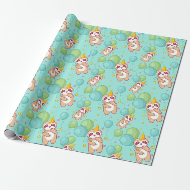 Presente Papel de empacotamento de padrão de inclinação (Desenrolado)