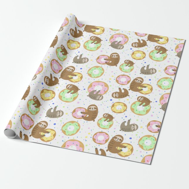 Presente Papel de empacotamento de padrão de inclinação (Desenrolado)