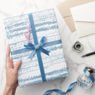 Presente Papel de empacotamento de padrão de linha de aquar