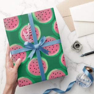 Presente Papel de empacotamento de padrão de melancia