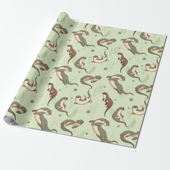 Presente Papel de empacotamento de padrão externo (Desenrolado)