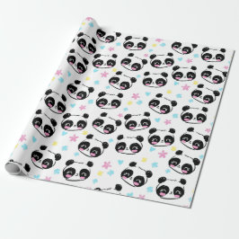Presente Papel de empacotamento de padrão Panda