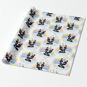Presente Papel de empacotamento de padrão Panda