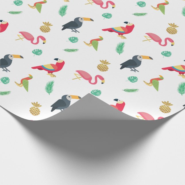 Presente Papel de empacotamento de pássaros tropicais e ana (Ponta)