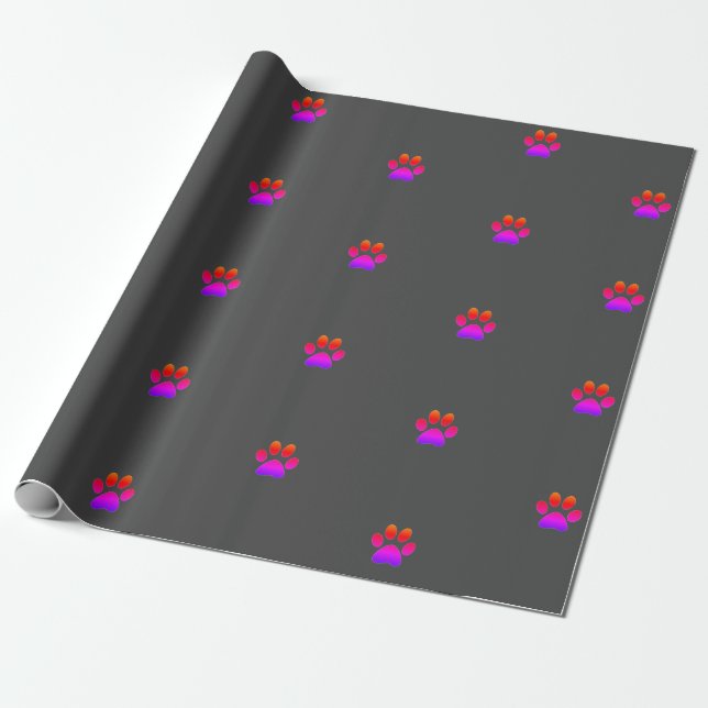 Presente Papel de empacotamento de pata (Desenrolado)