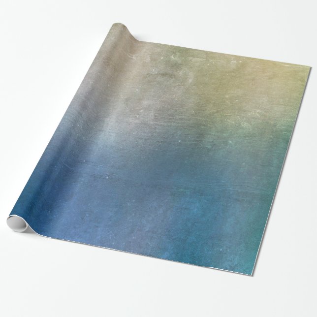 Presente Papel de empacotamento de presentes azul-corante (Desenrolado)