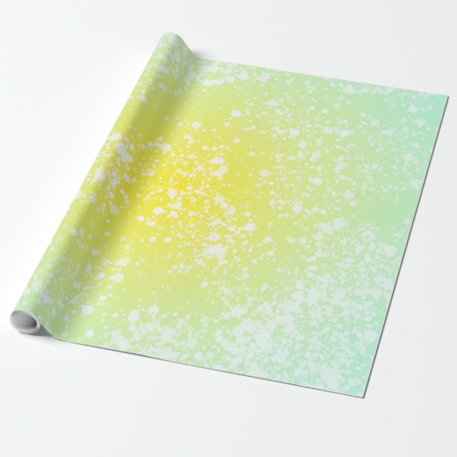 Presente Papel de empacotamento de primavera Splatter (Desenrolado)