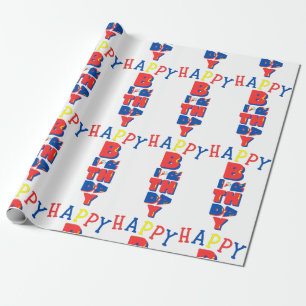 Presente Papel de empacotamento de remixagem de cor de aniv