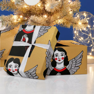 Presente Papel de empacotamento do padrão Angel do Designer