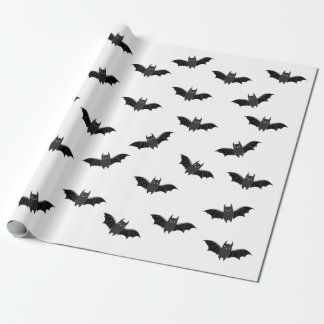 Presente Papel de empacotamento do padrão Halloween Bats