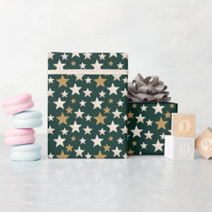 Presente Papel de empacotamento Elegante de padrão estrelad