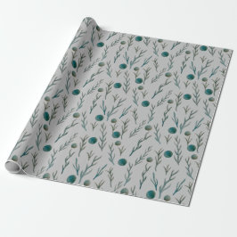 Presente Papel de empacotamento Ferns & Dots