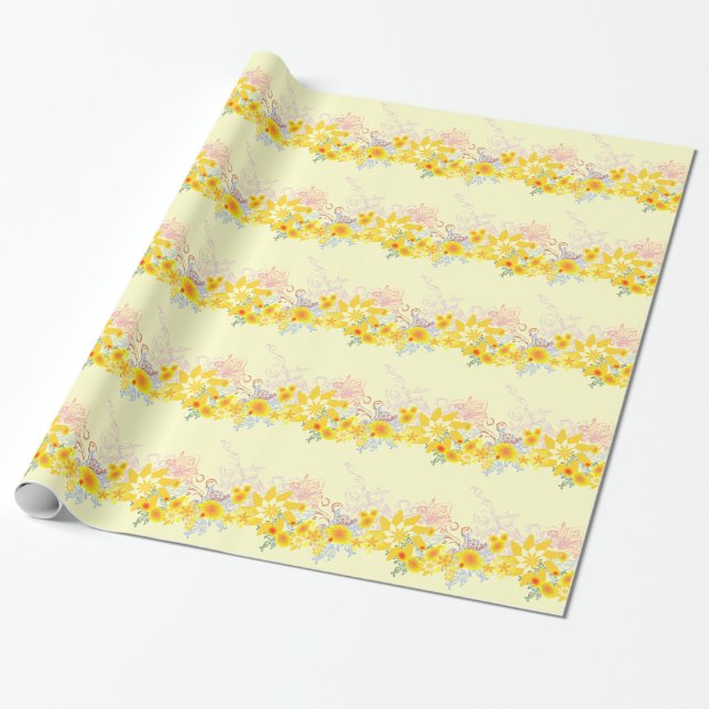 Presente Papel de empacotamento flexível personalizado (Desenrolado)