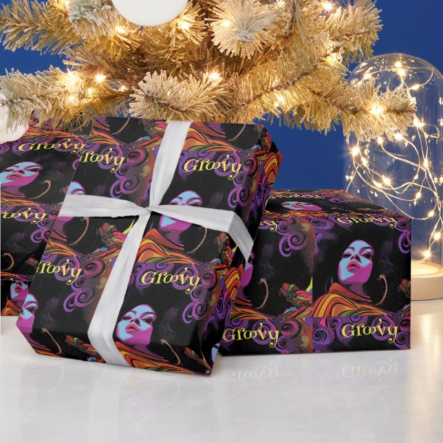 Presente Papel de empacotamento na parte traseira do Groovy (Feriados)