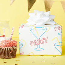 Papel de empacotamento Neon Figure