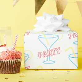 Presente Papel de empacotamento Neon Figure