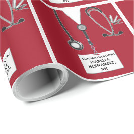 Presente Papel de empacotamento para doação de enfermeiro