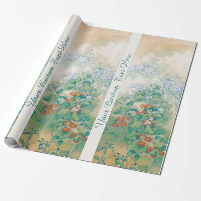 Presente Papel de empacotamento personalizado de arte japon (Desenrolado)