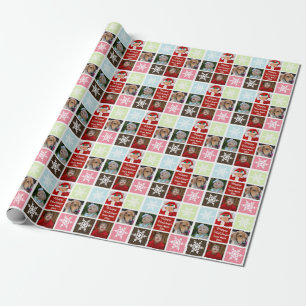 Presente Papel de empacotamento personalizado de colagem de