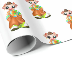 Presente Papel de empacotamento por calção - Circo
