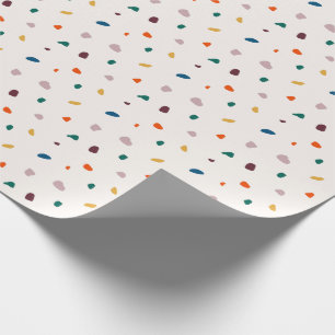 Presente Papel de empacotamento Terrazzo - Padrão retrô Ter