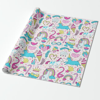 Presente Papel de empacotamento Unicórns