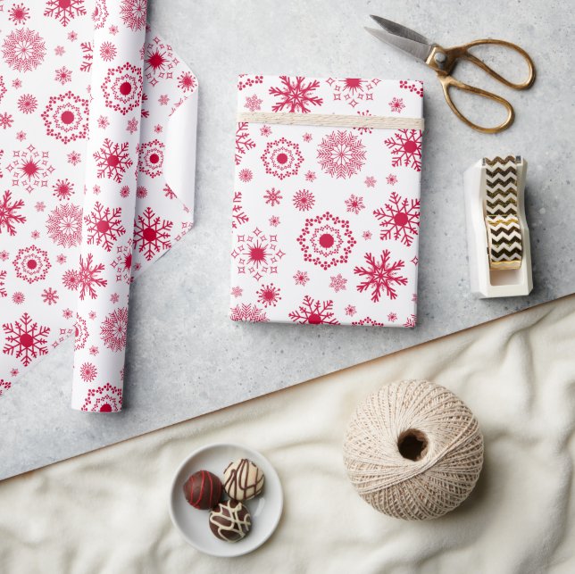 Presente Papel de enfeite de Natal em Floco de Neve (Artesanato)