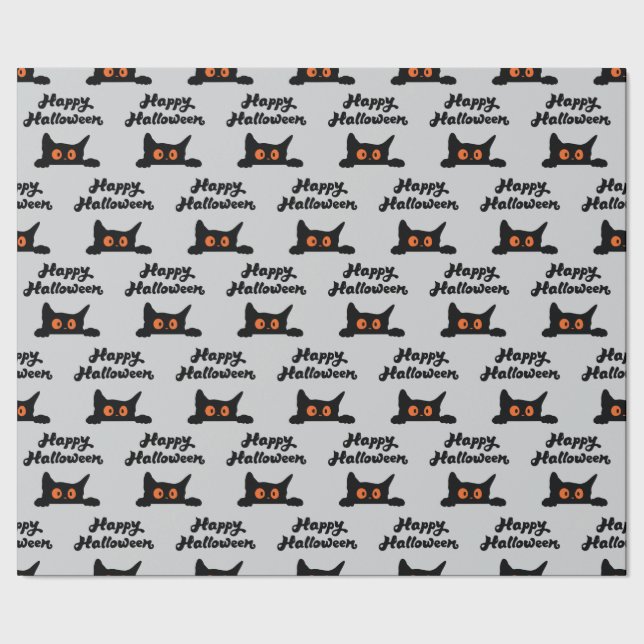 Presente Papel de enrolação de cinzas com Gatos Pretos para (Barra)