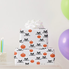 Presente Papel de enrolação para gatos e abóboras
