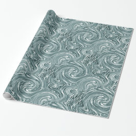 Presente Papel de enrolamento Aqua Swirl