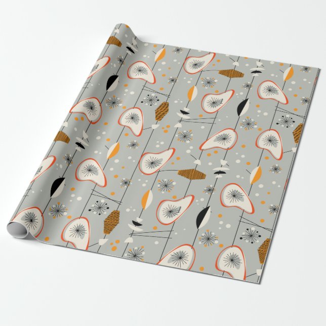 Presente Papel de enrolamento atômico do Tiki do Médio Cent (Desenrolado)