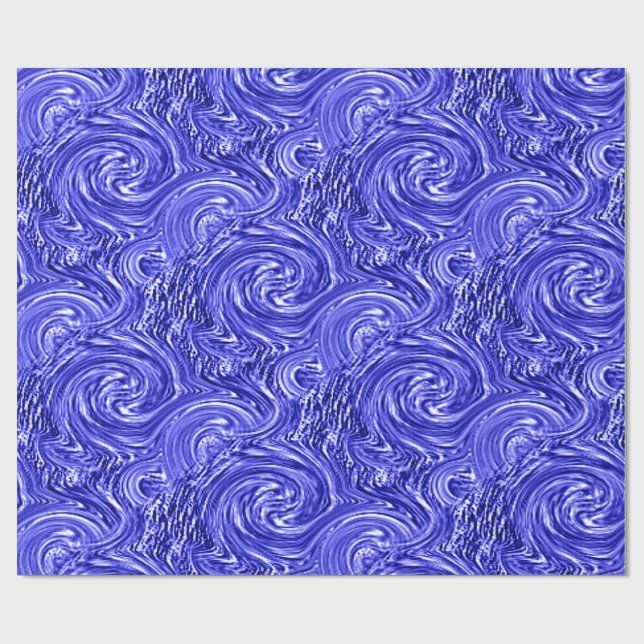 Presente Papel de enrolamento azul (Aberto)