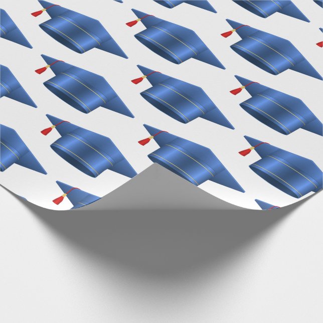 Presente Papel de enrolamento azul do boné de formatura (Ponta)