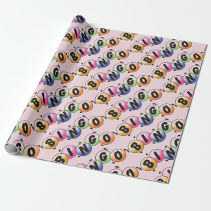 Presente Papel de enrolamento Bingo Pálido, Rosa