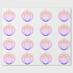 Presente Papel de enrolamento branco de ornamento de orname