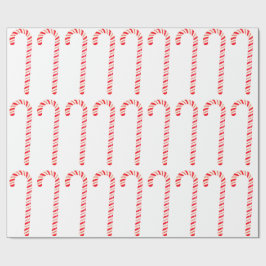 Presente Papel de enrolamento Candy Canes