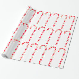 Presente Papel de enrolamento Candy Canes
