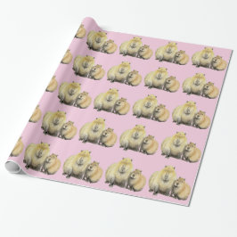 Presente Papel de enrolamento Capybara