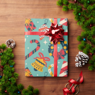 Presente Papel de enrolamento clássico do Natal 30"x6"