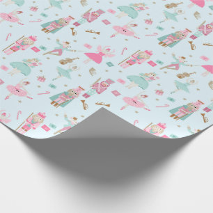 Presente Papel de enrolamento cor-de-rosa do Balé Pastel N